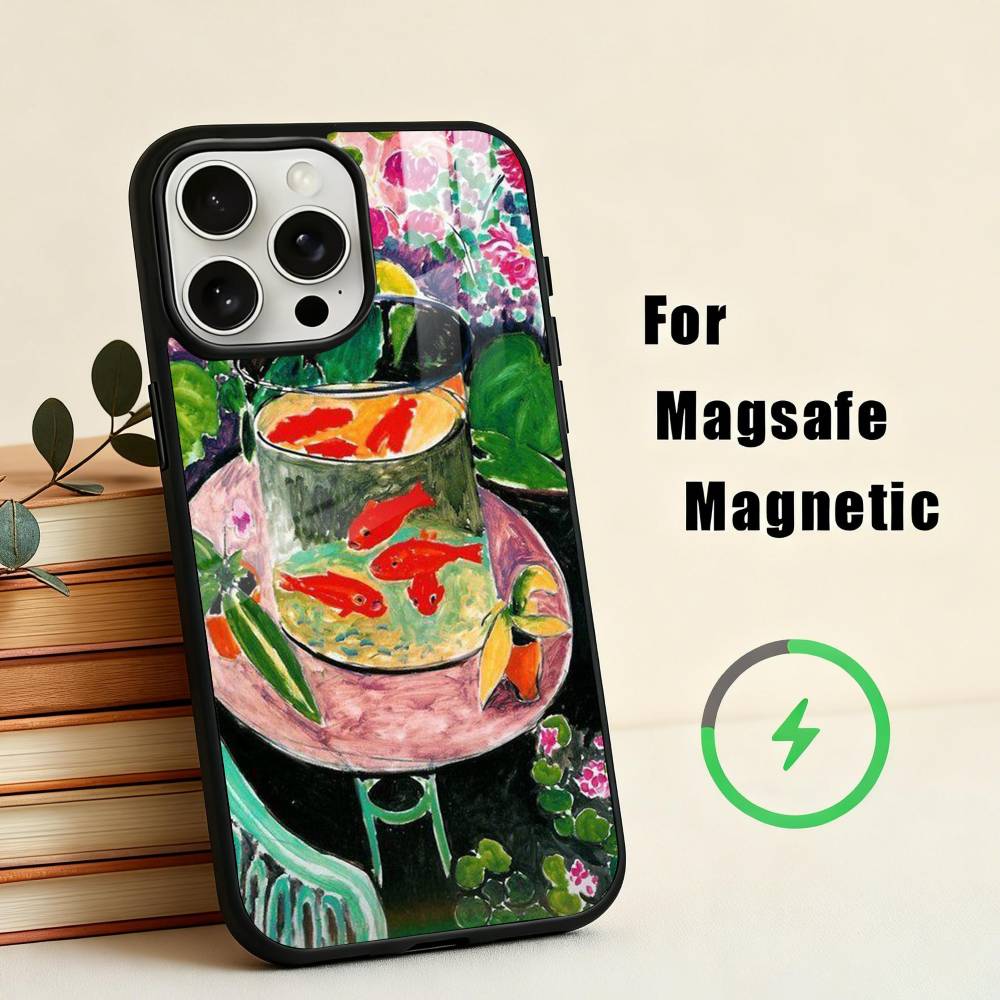 H-Henri M-Matisse Art PaI  Phone Case For iPhone17,16,15,14,13,12,11 Plus,For Magnetic Wireless Charge Cover