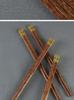 High-End Non-Slip Chicken Wing Wood Chopsticks - 2025 Red Sandalwood, Anti-Mildew, Light Luxury Design