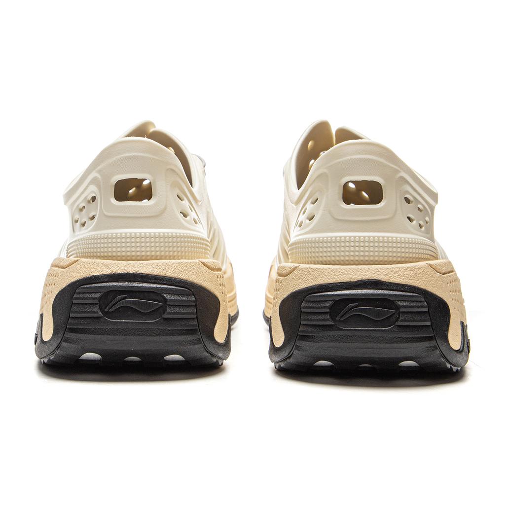 Li Ning Pangu Trek Leichtgewichtige Hochelastische Trendige Rutschfeste Verschleißfeste Bachschuhe Unisex Schuhe Off-White AZSV017-2