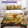 Biene Maja Customize Your Name Bedding Set Breathable Duvet Cover with Pillowcases Home Decoration Birthday Gift
