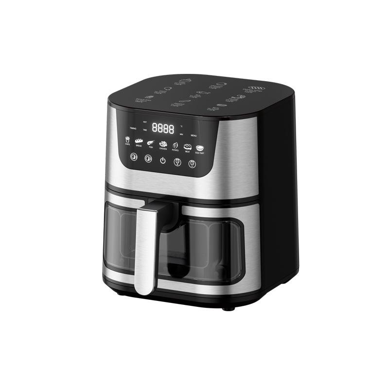 Smart Stainless Steel Electric Air Fryer Oven – Large Capacity for Automatic Baking