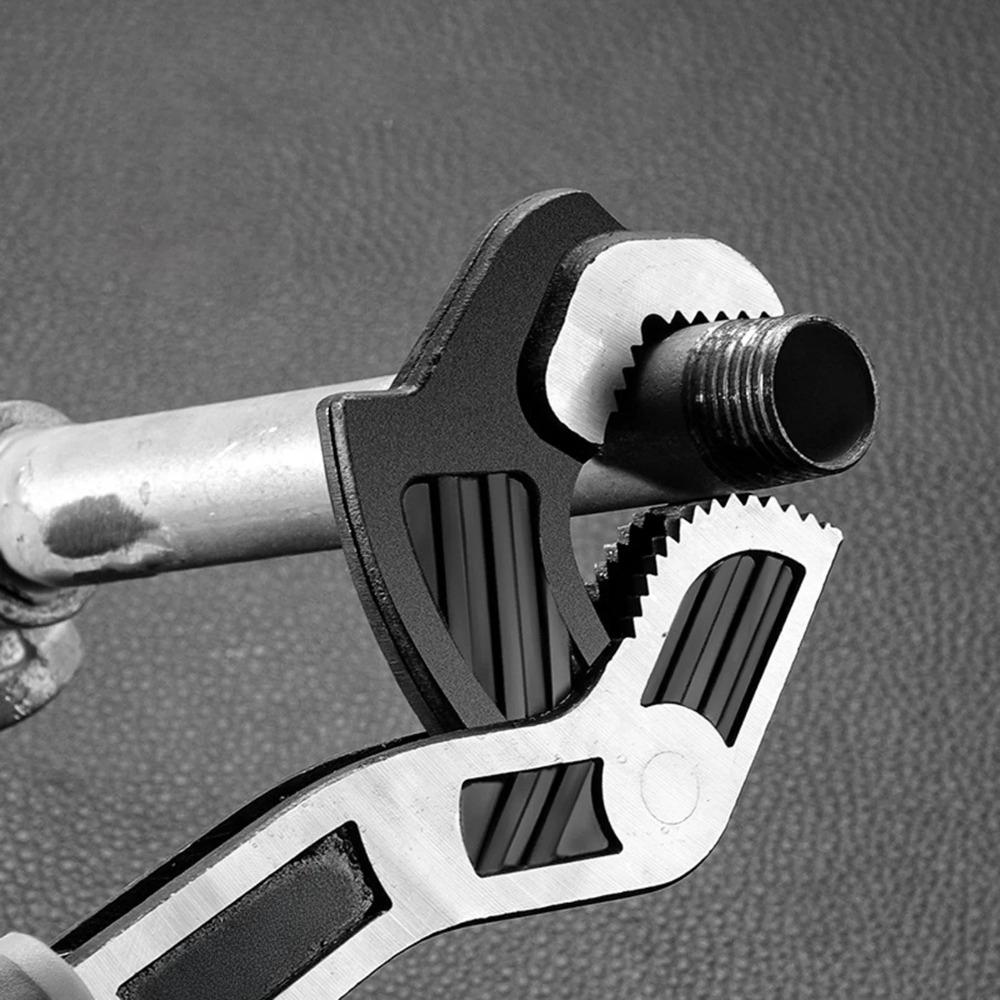 Adjustable Wrench Set 6/8/10 Inch, Self-Locking Multi-Size Grip Tool for Home, Car & Plumbing Repairs