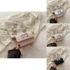 Chic Casual Small Square Crossbody Bag For Women With Fashionable Chain Detail In Elegant Black Silver White And Pink Shades