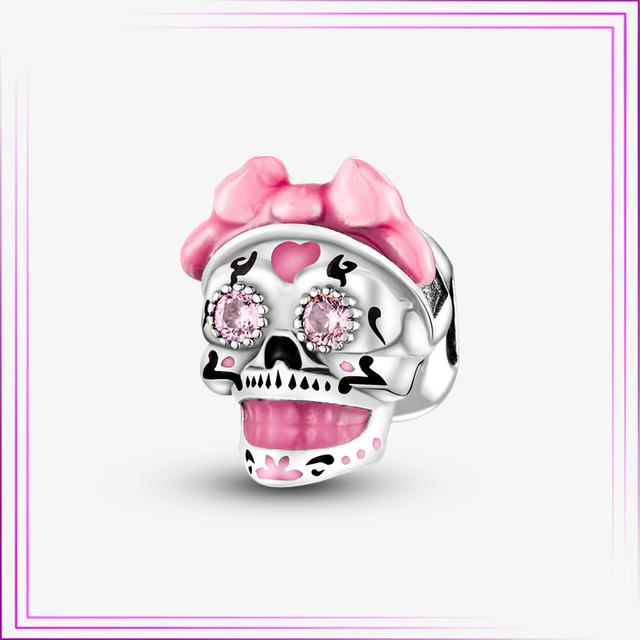 925 Sterling Sølv Hjerte Blomst Luftballong Flamingo Rosa Sjarm Plata De Ley Bil Katt Perle DIY For Originalt Armbånd Smykker
