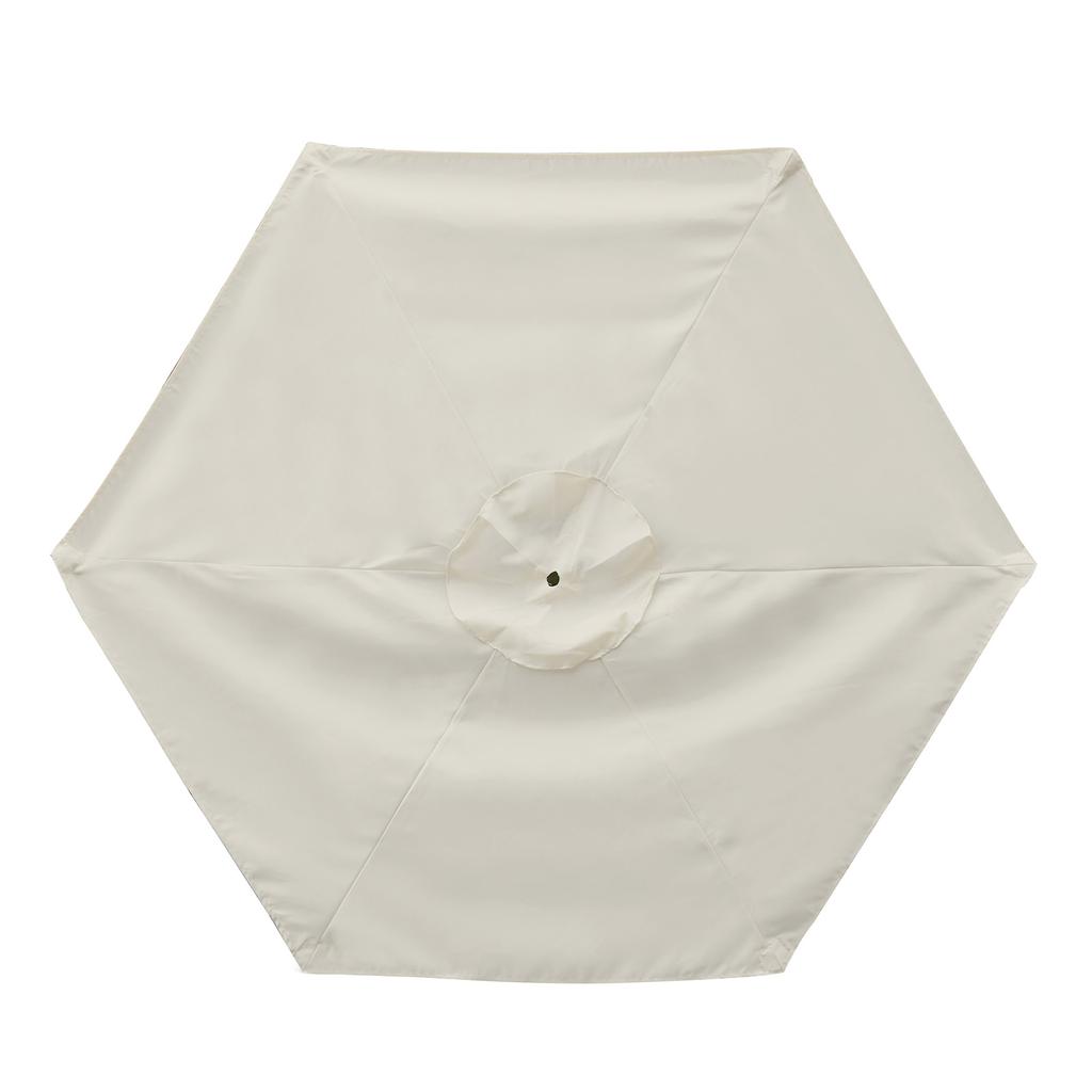 Terrassenschirm Ersatzdach 9,8ft 6 Rippen Schirmdach für Außenhof Terrasse