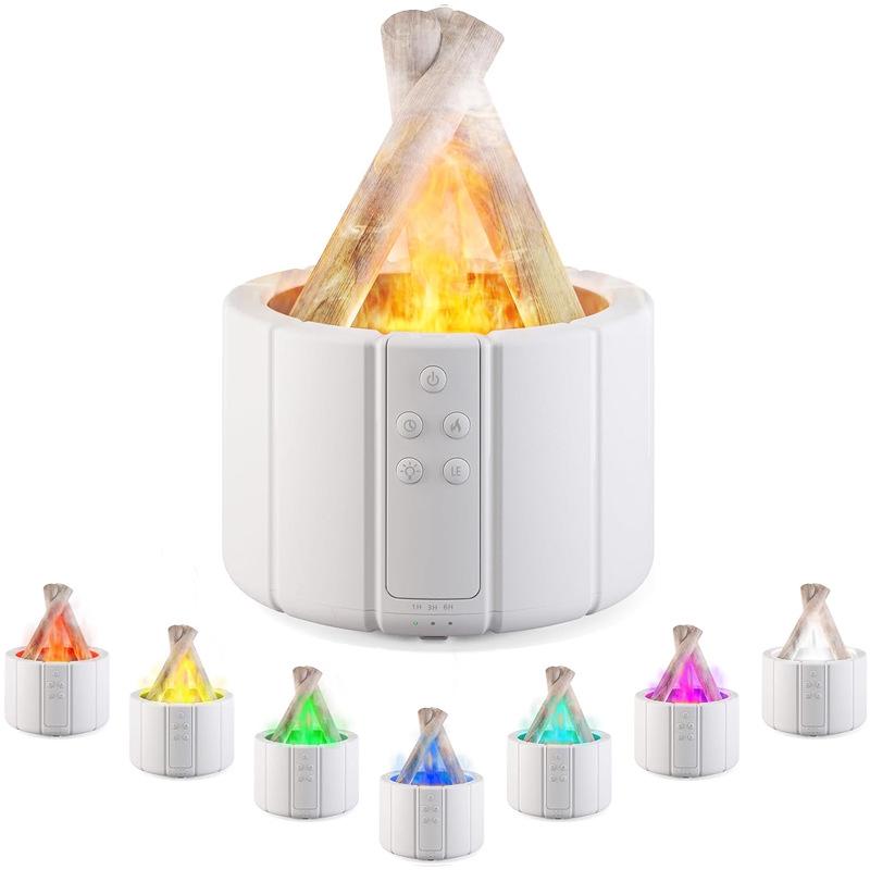 Bunter Flammen Aromatherapie USB Luftbefeuchter für Zuhause & Hotel
