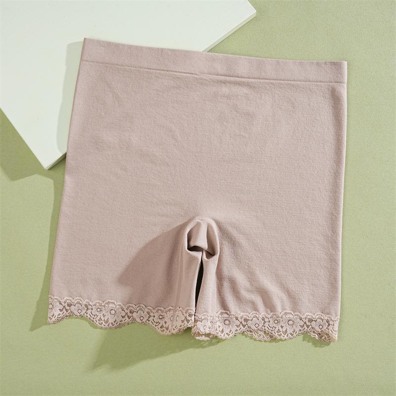 

Женское кружевное нижнее белье боксеры с высокой талией, сексуальные бесшовные дышащие трусики, эластичный пояс для девочек, мягкое короткое нижнее белье M хаки