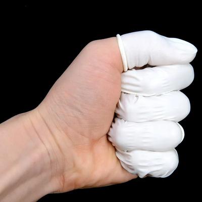 100uds Juegos de Dediles de Goma de Látex Desechables Guantes Protectores para las Yemas de los Dedos Para Herramienta de Reparación de Teléfonos y Relojes