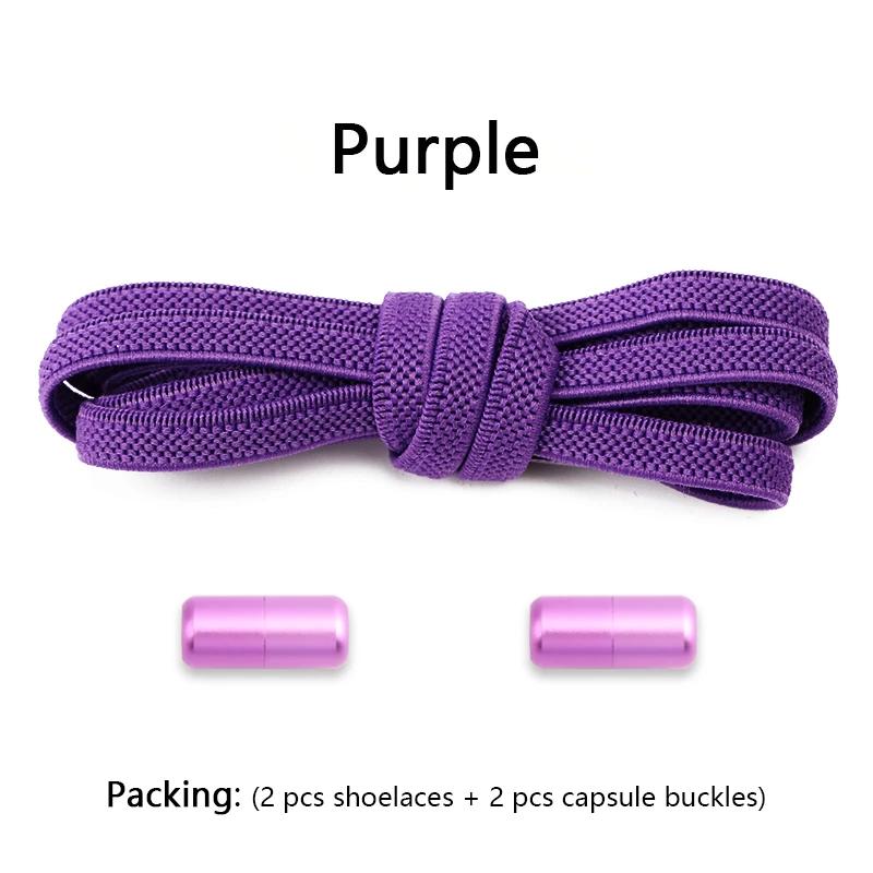1 Pair Flat Shoe Laces for Sneakers Elastic Shoelaces Without Tie Convenient Quick On And Off Lazy Shoelace Accessories