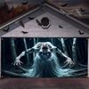 2D Door Banner, Halloween-themed Party Supplies for Indoor and Outdoor Courtyard Decoration Bannerszyc