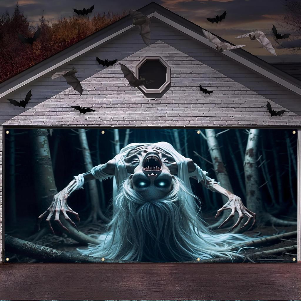 2D door banner, Halloween-themed party supplies for indoor and outdoor courtyard decoration bannerszyc