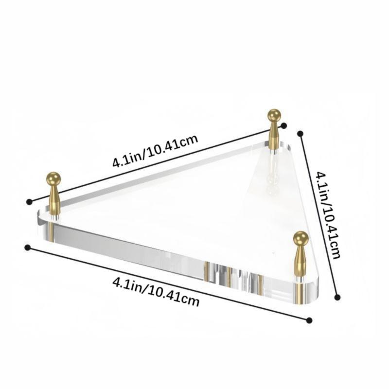 Triangular Acrylic Display Ball Stand Thickened Soccer Volleyball Holder Ball Storage Rack for Basketball Display