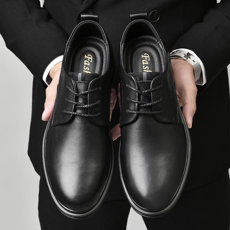 New Fashion Business Dress Men Shoes Genuine Leather Casual Suits Shoes Luxury Oxfords Office Formal Wedding Footwear Handmade