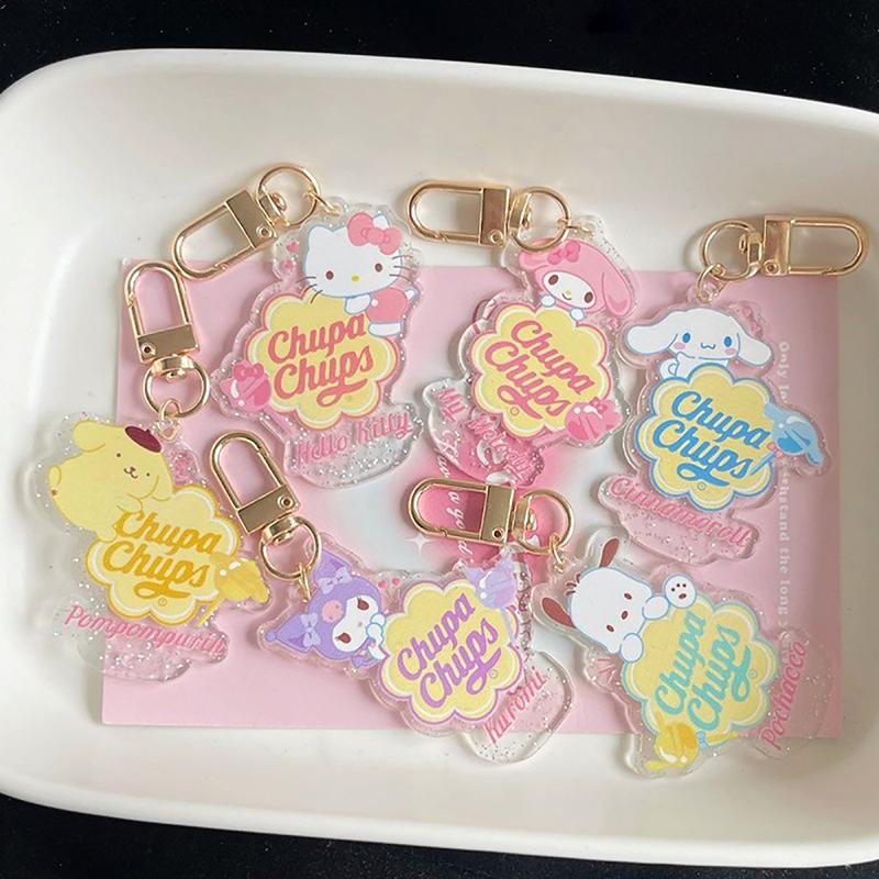 Anime Cartoon Kawaii Acrylic Keychain Pendant Bag Charm Decoration For Girl Gift