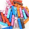 20 Adet Çok Renkli Ahşap Clothespins Ahşap Çamaşırhane Clothespins Kağıt Craft Klip