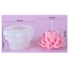M-Modern-Simulation Lotus Candle Silicone Mold Blossom Flower Soap Fragrance Ornaments Making Chocolate Cake Decor Gift