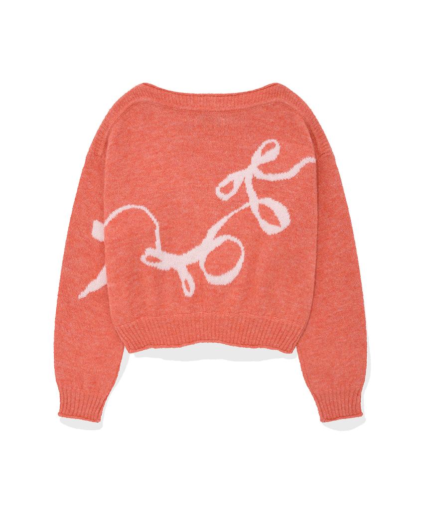 FALLETT Flowing Ribbon Knit Pink