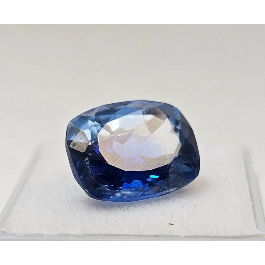Pitambari Sapphire Bi-Color Cushion Cut 10+ Ct Fabulous Certified Gemstone