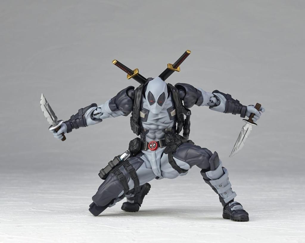 Kaiyodo Revoltech Amazing Yamaguchi Deadpool approximately 170mm PVC ABS painted action figure Ver. 2.5 X-Force Color, tall, non-scale &