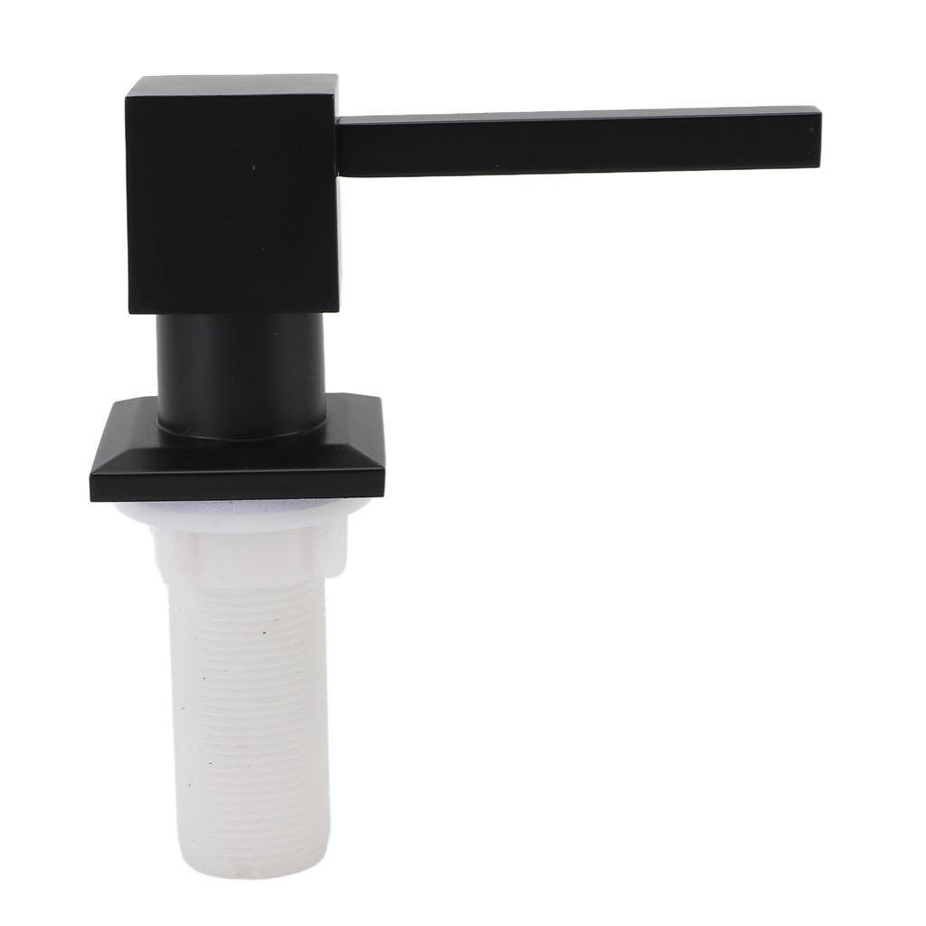 Soap Dispenser for Kitchen Sink Zinc Alloy Square Countertop Dish Soap Dispenser Pump with Silicone Extension Tube Kit