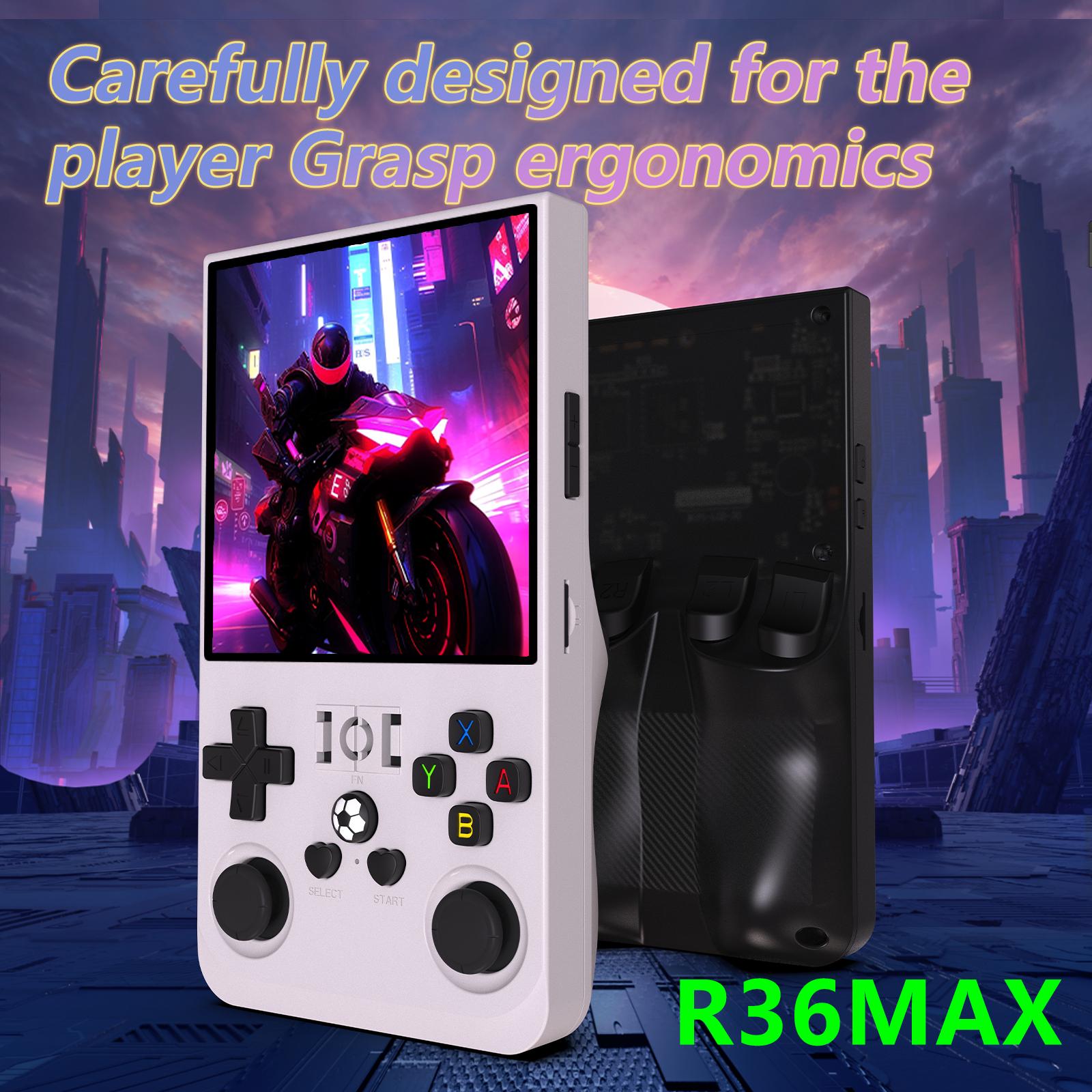 

R36 MAX 64GB 4.0 Inch Handheld Game Console Portable Retro Arcade Gaming Machine E