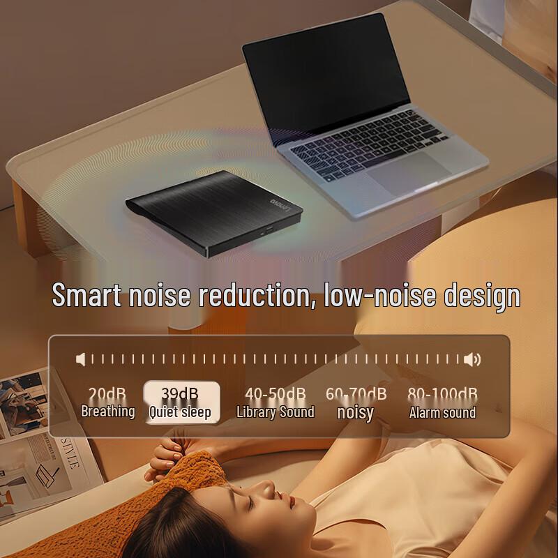 Lenovo DB95 Ultra-Thin External DVD Burner