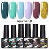 6-Color Nail Polish Glue Set, Popular Color Nail Glue, Phototherapy Nail Polish Glue Can Be Matched Arbitrarily.