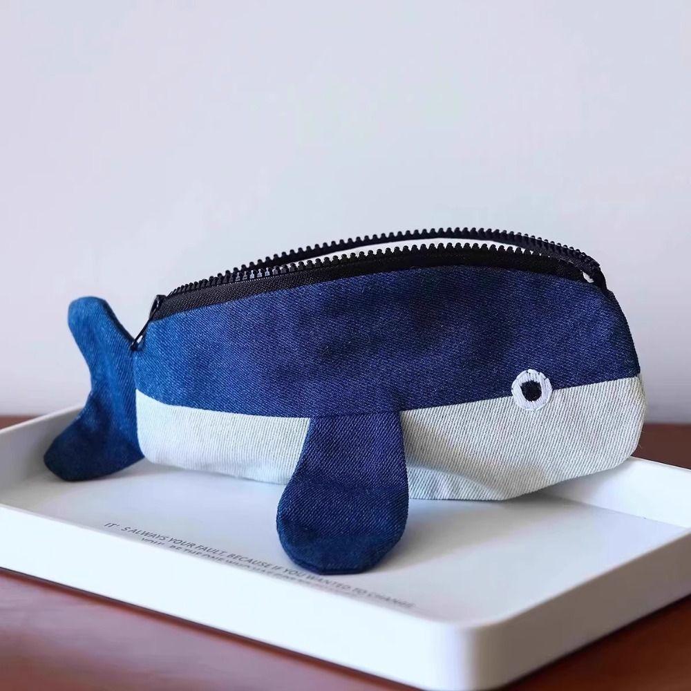 Portable Cowboy Pen Bag Little Flying Fish Large Capacity Pencil Case Stationery Bag Students Use