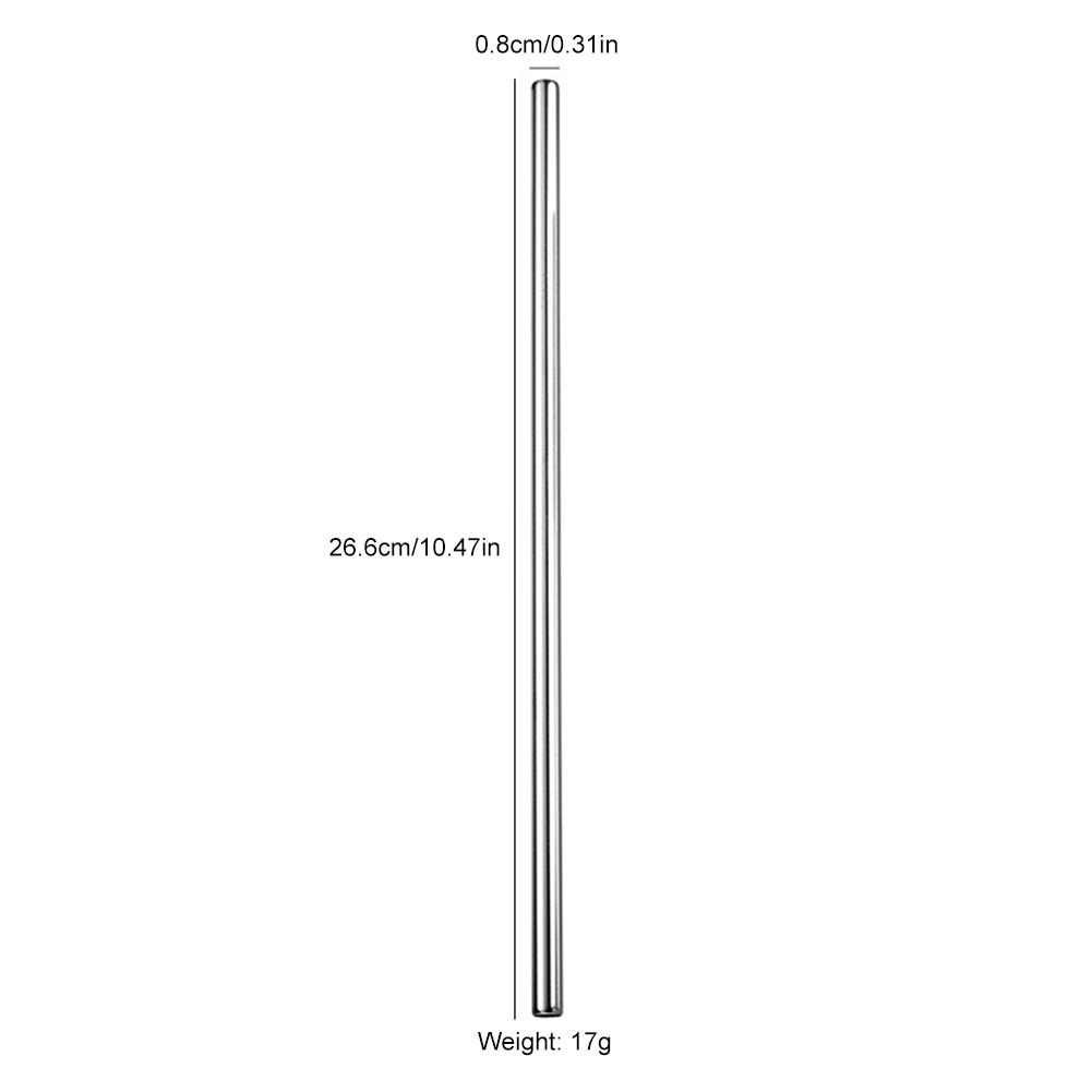 4Pcs Long Metal Straw with Silicone Tips Cleaning Brush Stainless Steel Drinking Straw with Covers for Stanley 40oz Tumbler