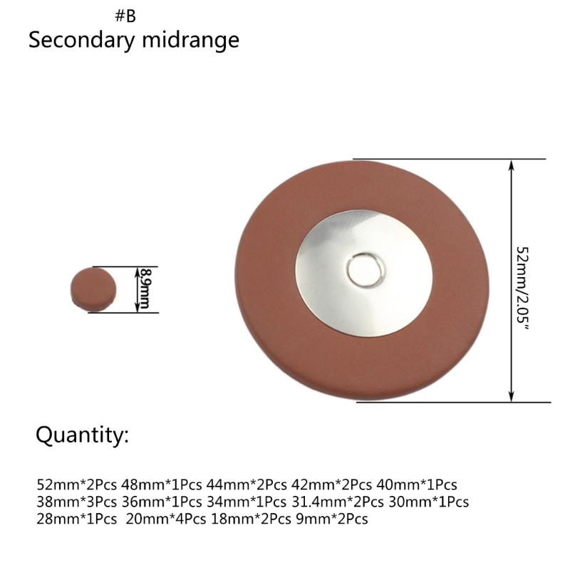 Saxophone Leathers Pads Button Leathers Pads Replacement Sax Leathers Cushion
