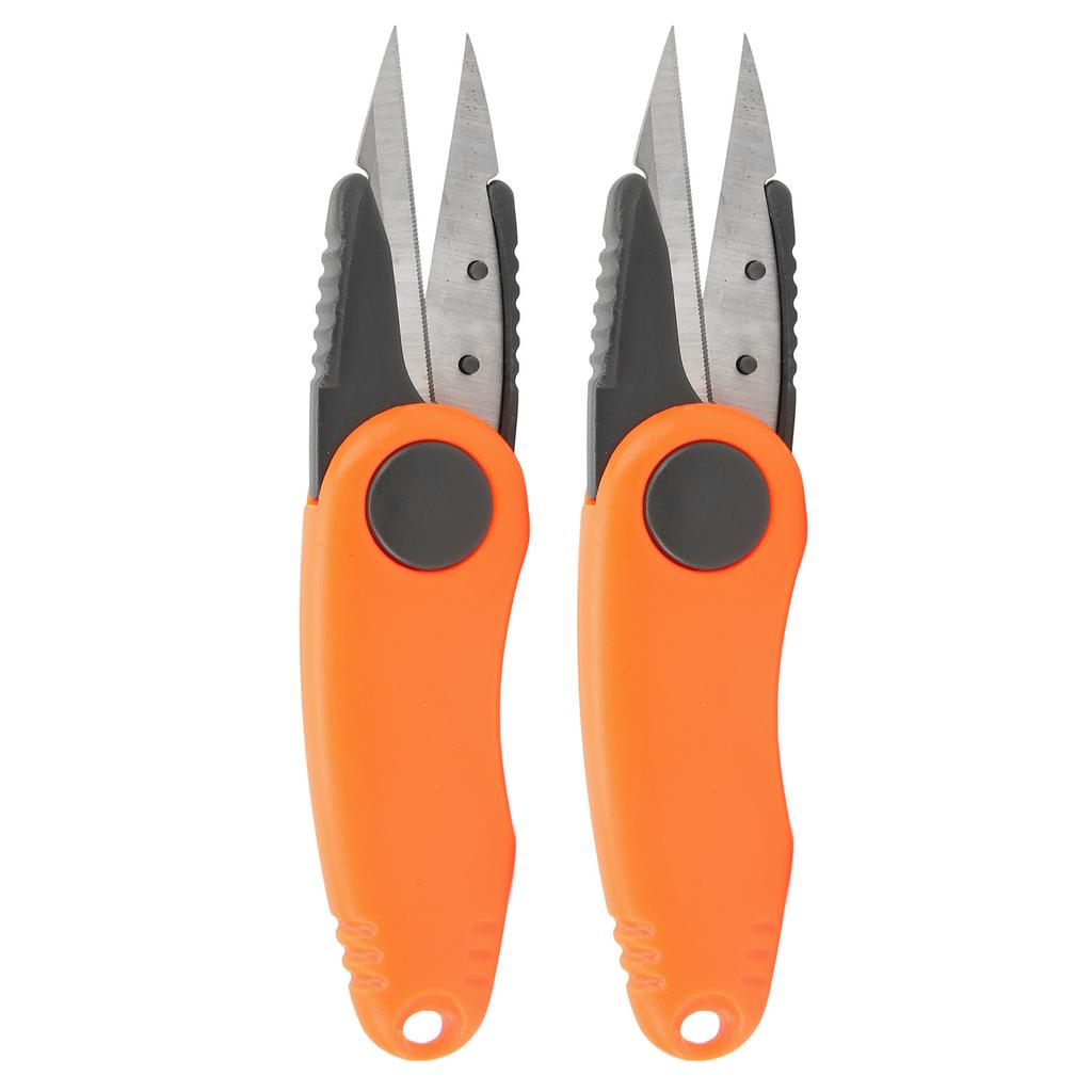 2 PCS Badminton Line Scissors Fast Shrimp Shaped Scissors Outdoor Portable Folding Fishing Line Clipper