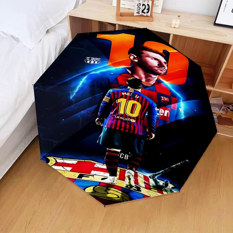 Messi's Legacy Continues Umbrella Folding umbrella, automatic umbrella 8-Frame for Travel, camping Use Gift for Halloween Christmas