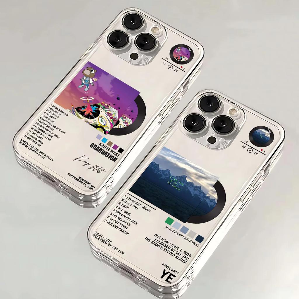 Rapper Kanye West Heißes Album Handyhülle für iPhone 11 12 13 14 15 16 Pro Max SE 7 8 Plus Mini X XS XR Weiche Stoßfeste Hülle