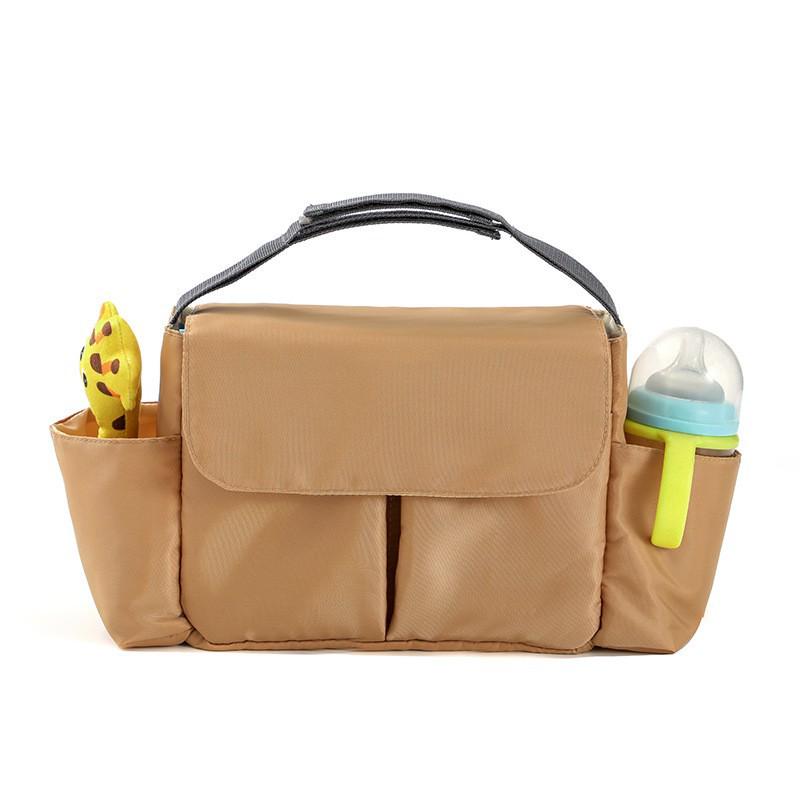 Waterproof Nylon Multifunctional Stroller Hanging Bag - Large Capacity Baby & Mom Storage Bag