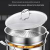 Yingbai 316 Stainless Steel Deep Stockpot with Steamer