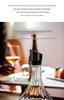 Premium Quick-Use Crystal Glass Wine Decanter with Lid