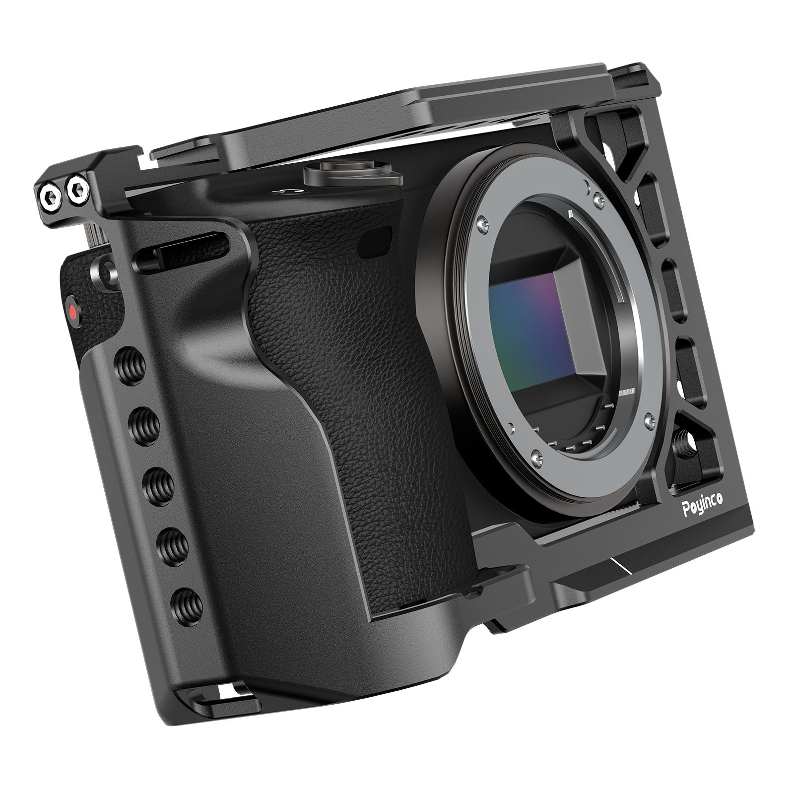 Poyinco Camera Cage Camera Video Cage с креплением «холодный башмак» с резьбой 1/4 дюйма — фото 4