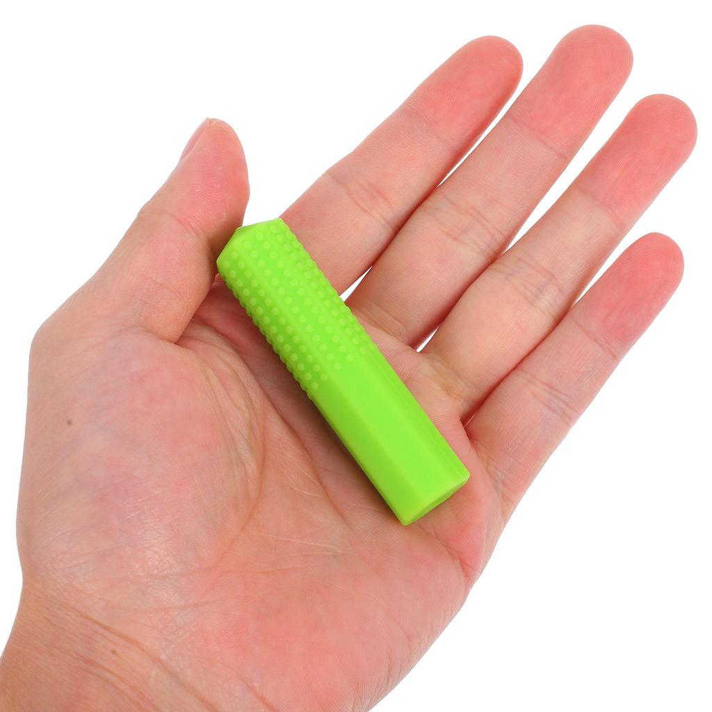 Silicone Pencil Caps Bright Colors Chewable Pencil Holder Sensory Oral Motor Aid Study School Office Kids Blue