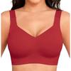 Womens Plus Size Seamless Wireless Bra With Removable Pads For Large Breast