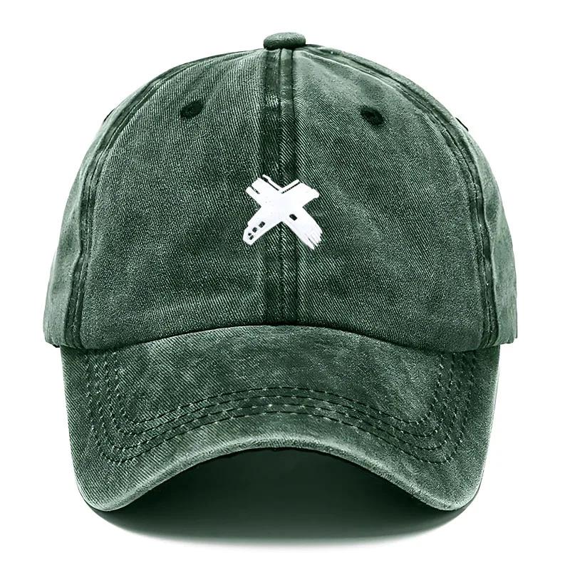 Women Cotton Baseball Cap Sport X Letter Snapback Hat Vintage Breathable Unisex Outdoor Casual Sun Hats Customize Washed Men