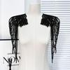 2PCS Chain Tassel Shoulder Ornaments DIY Performance Clothing Wedding Dress Evening Dress Sewing Patch Fashion Shoulder Board