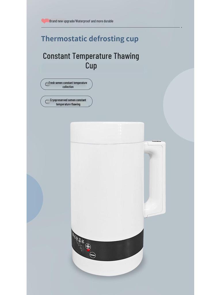 Taza para descongelar semen de ganado con cargador de coche - Temperatura constante y temporizador