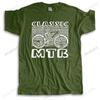 Unique Mens Classic Mountain Bike T-Shirt Short Sleeve O-neck Cotton Tshirt Full Suspension MTB Biking Tee Shirt Apparel Gift