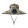 Solar Powered Cooling Hat With Solar Fan Adjustable Fan Breathable Neck Flap For Outdoor Fishing Camping Hiking