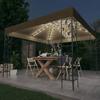VidaXL Gazebo with LED String Lights Garden Belvedere Outdoor Pavilion Reception Tent Marquee 3070312