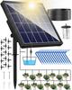 NFESOLAR Solární automatická zavlažovací sada: Zavlažuje 15 květináčů současně, 6 režimů, včetně 15m hadice, Časovač zavlažování, Nevyžaduje napájení/připojení vody, Nápad