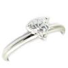 Silver Ring 'Love' Silvery White (rhodium) - 5x5 Mm
