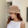 Summer Breathable Woven Sun Hat With Curved Brim For Moms And Outdoors