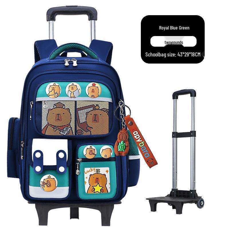 Large Capacity Trolley Schoolbags for Grades 2, 3 & 6 – Lightweight Backpacks for Kids