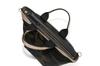 Viola Nylon X Gold Tape Tote Gray D'oro Bag, Medium, Beige, VIO-V-2037-BE